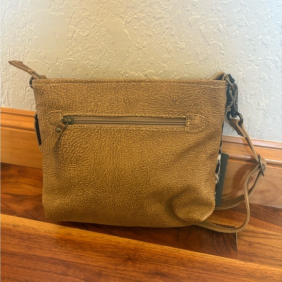 Myra Bag Tan and Brown Animal Print Crossbody - Picture 3 of 3